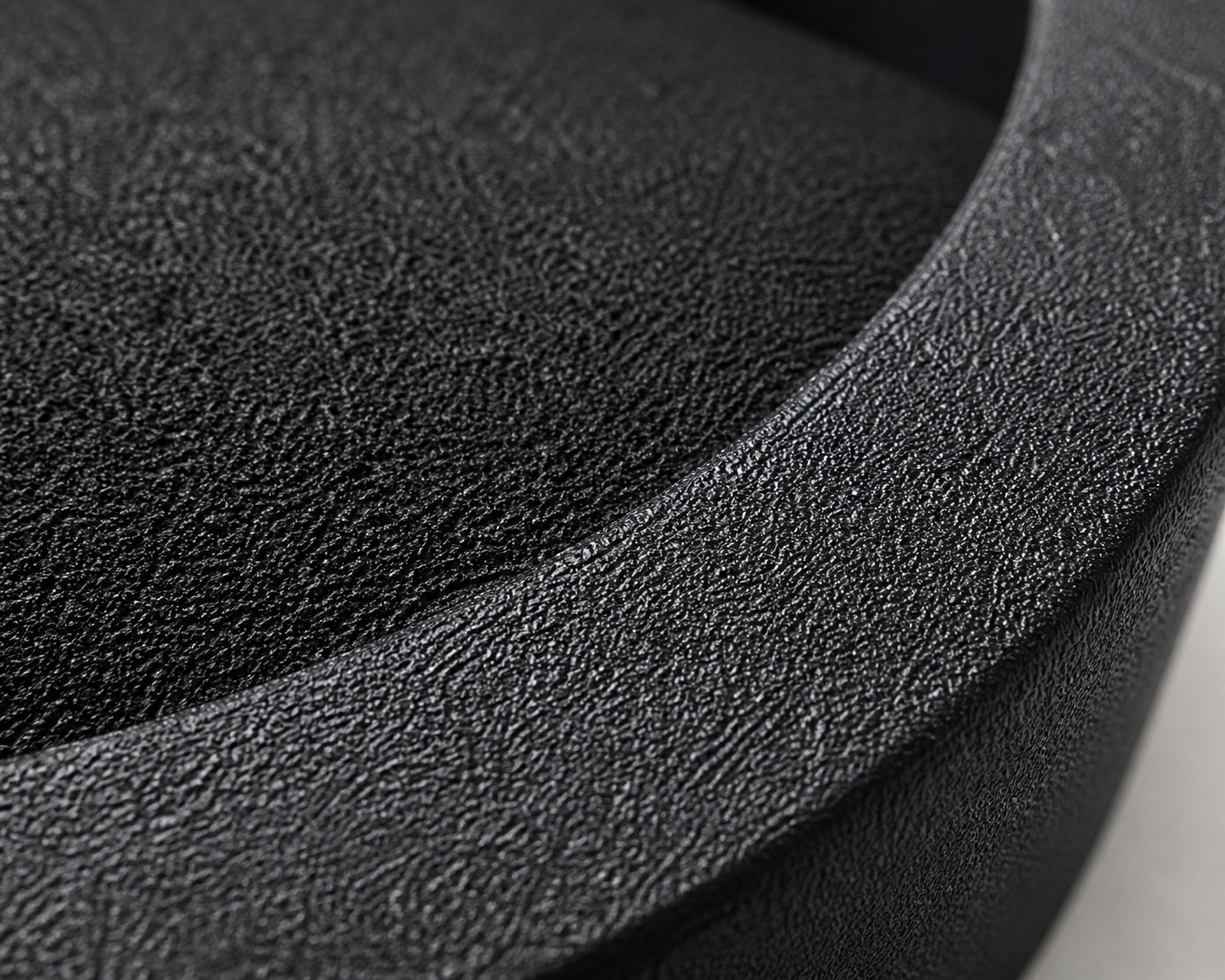 Macro close up of premium 3D printed textured matte finish